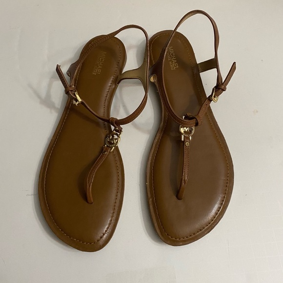 Michael Kors Thong T- Strap Flats Sandals women’s size 9M, Brown - Picture 3 of 15